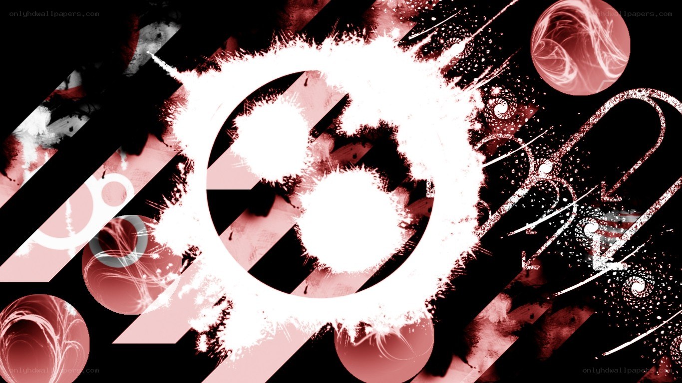 abstract digital art with splashes