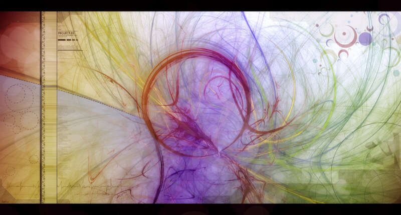 Abstract digital art with swirling colors