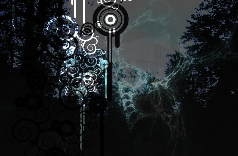 abstract digital art with swirls