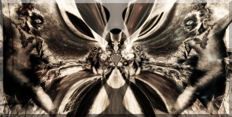 abstract digital art with symmetrical design