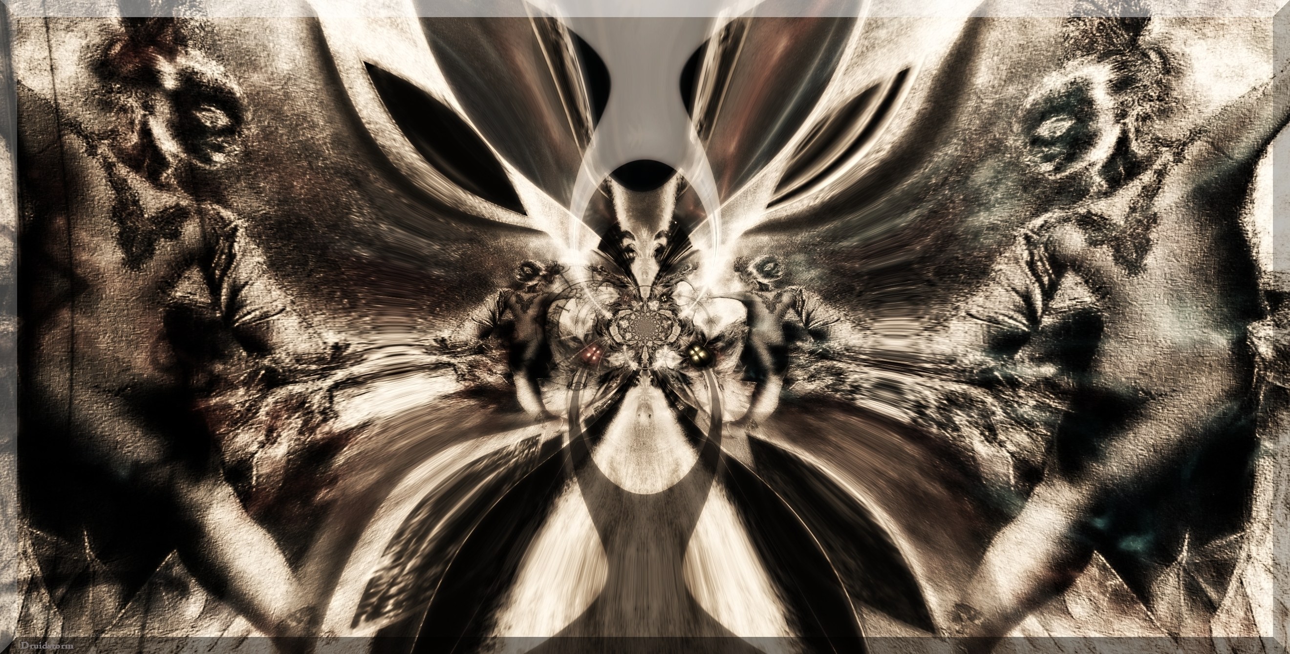 abstract digital art with symmetrical design