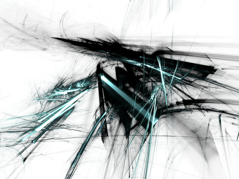 abstract digital art with teal lines