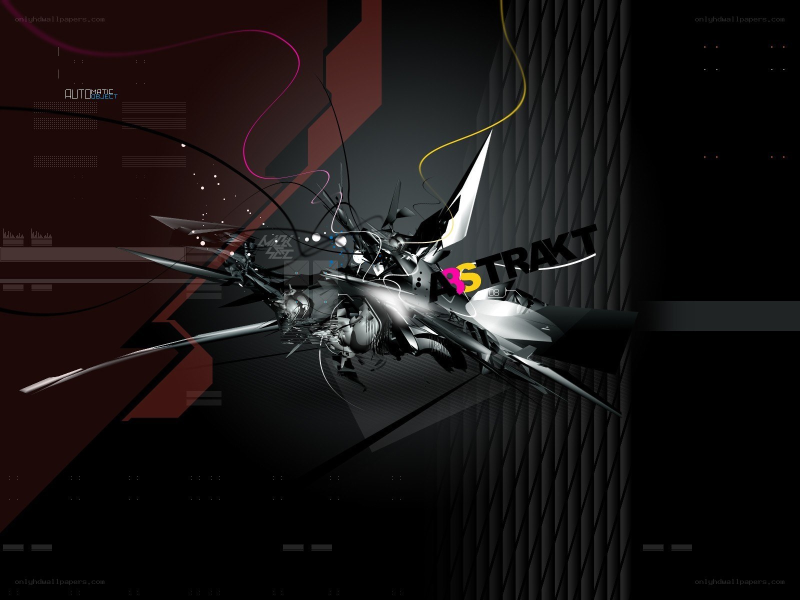 abstract digital art with text