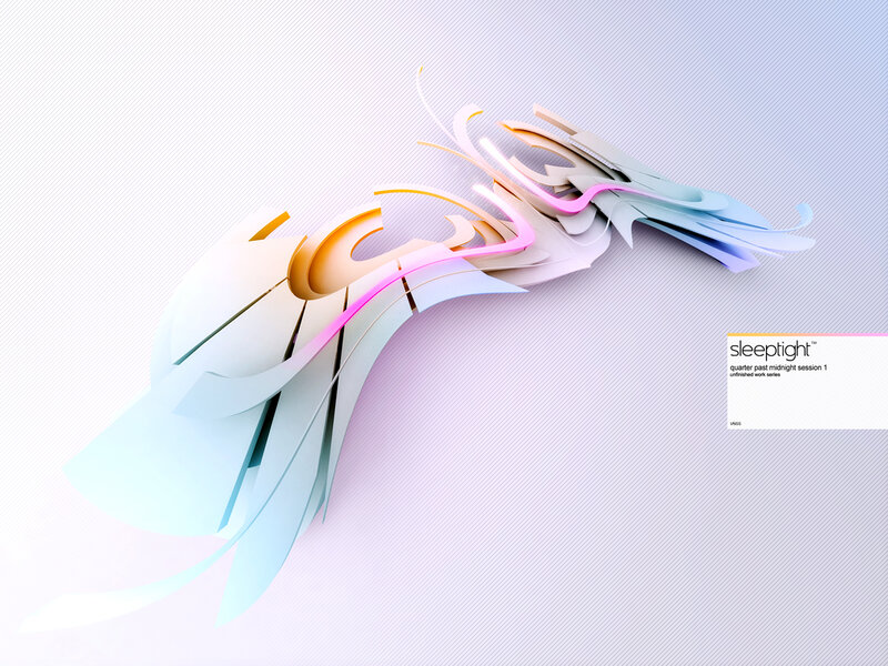 Abstract digital art with text