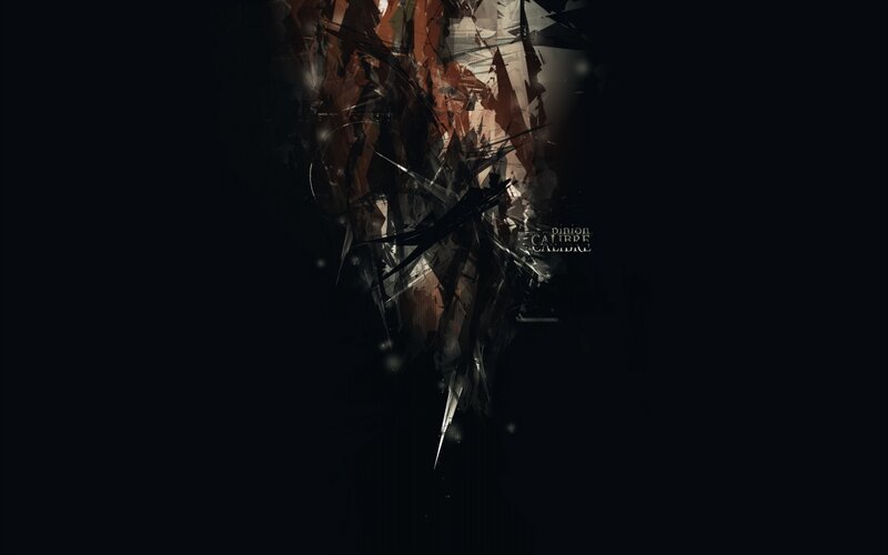 abstract digital art with text