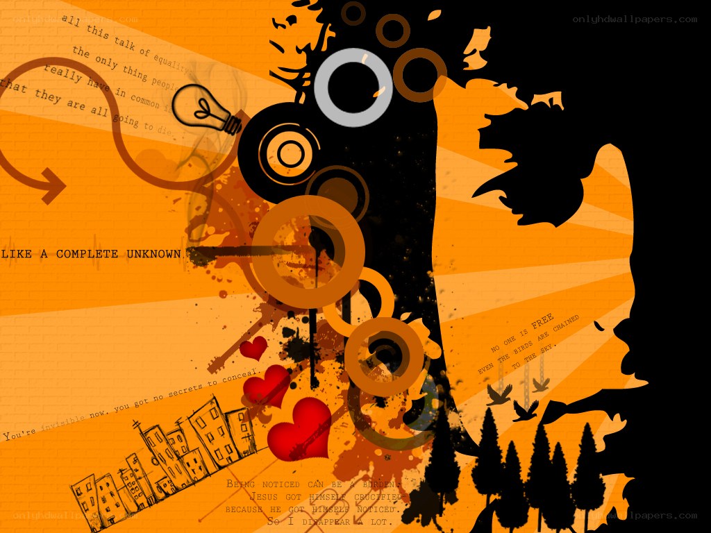 abstract digital art with text
