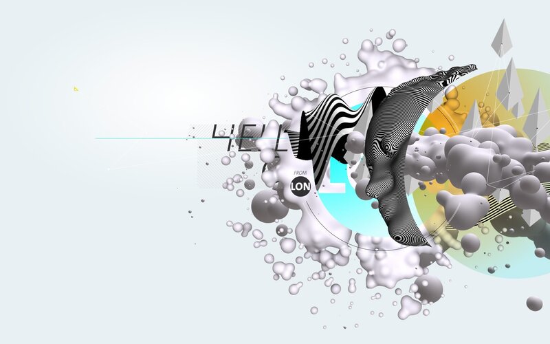 abstract digital art with text