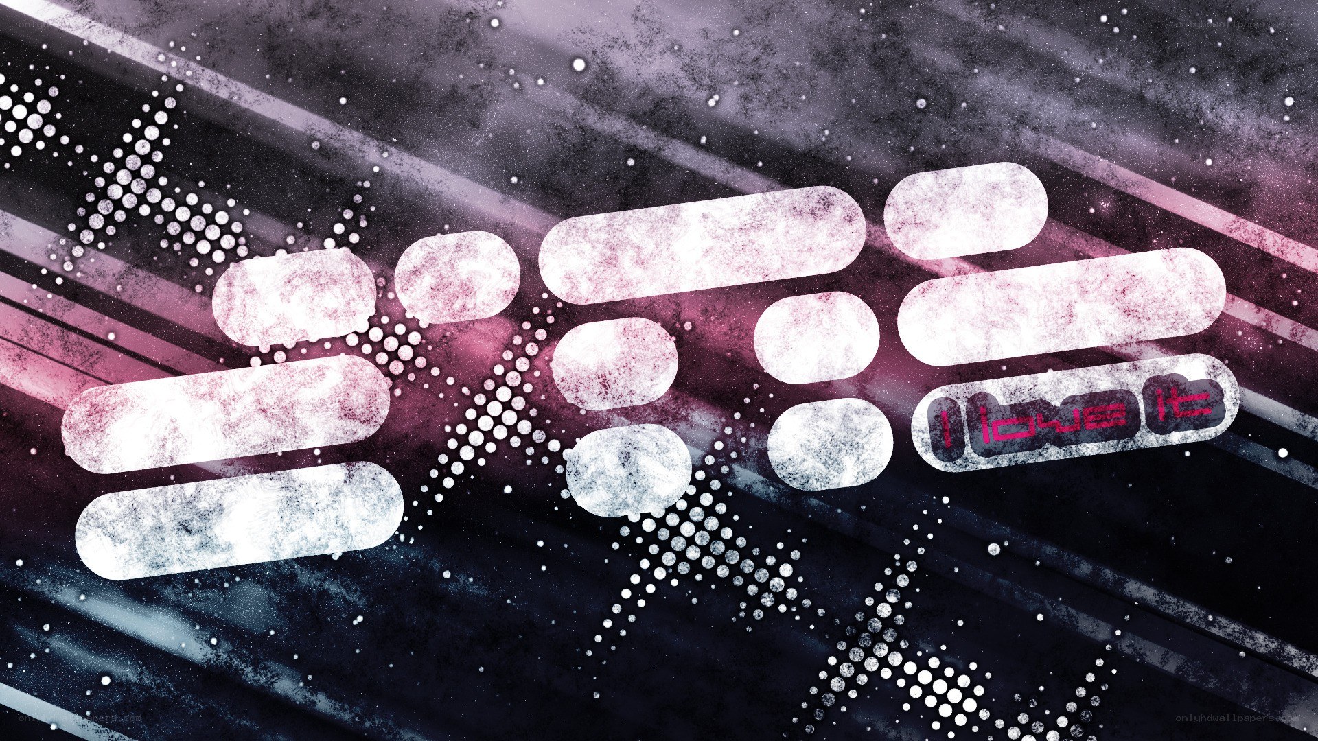 abstract digital art with text