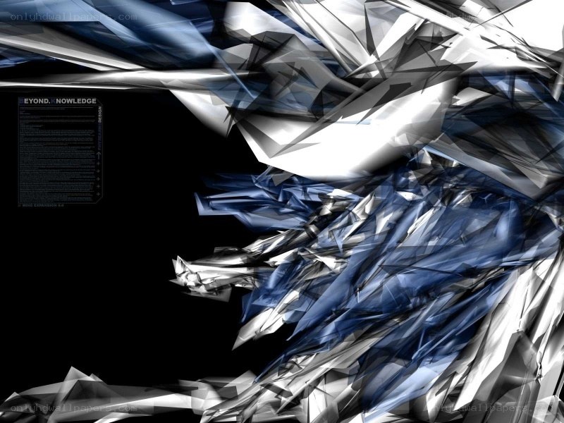 abstract digital art with text panel