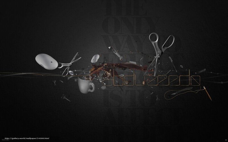 abstract digital art with tools
