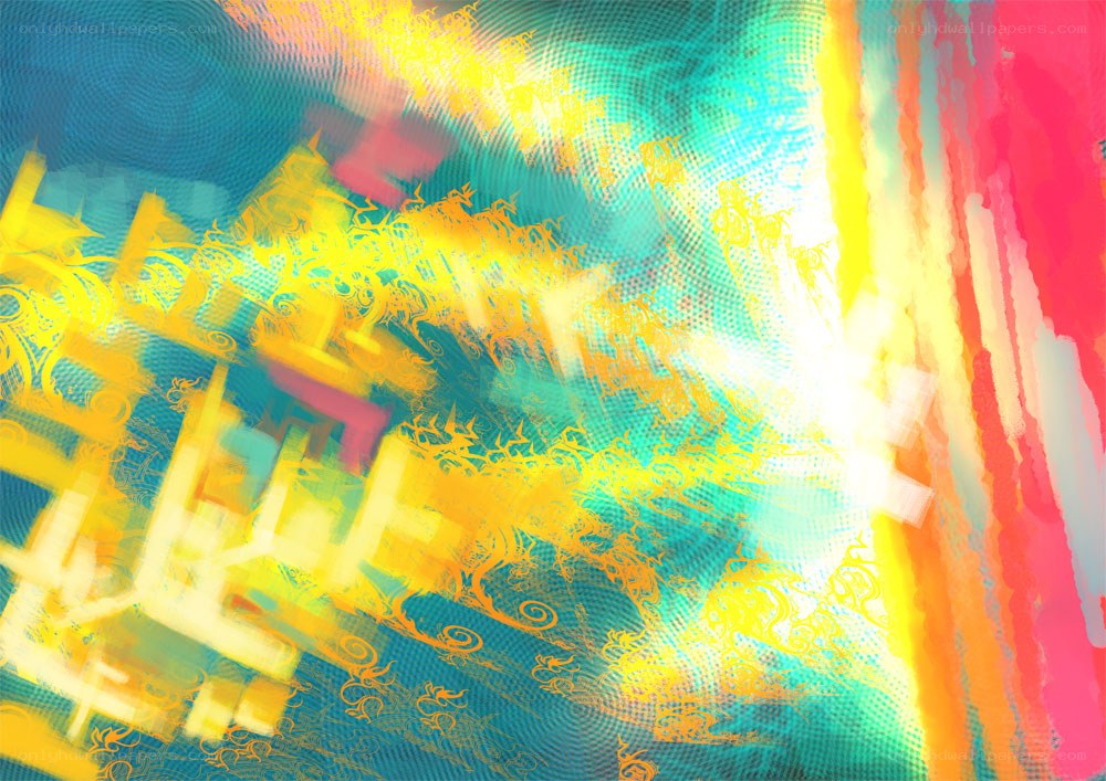 Abstract digital art with vibrant colors