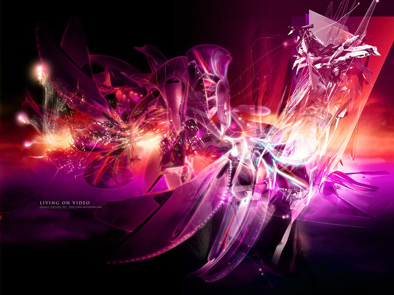 Abstract digital art with vibrant colors
