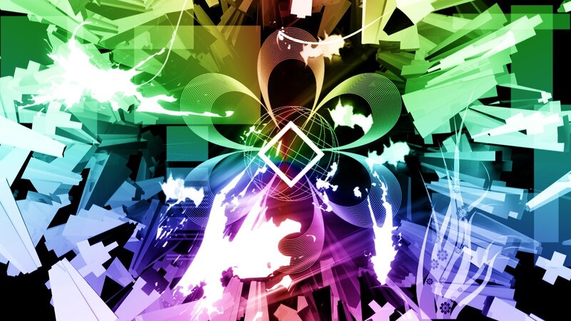 abstract digital art with vibrant colors