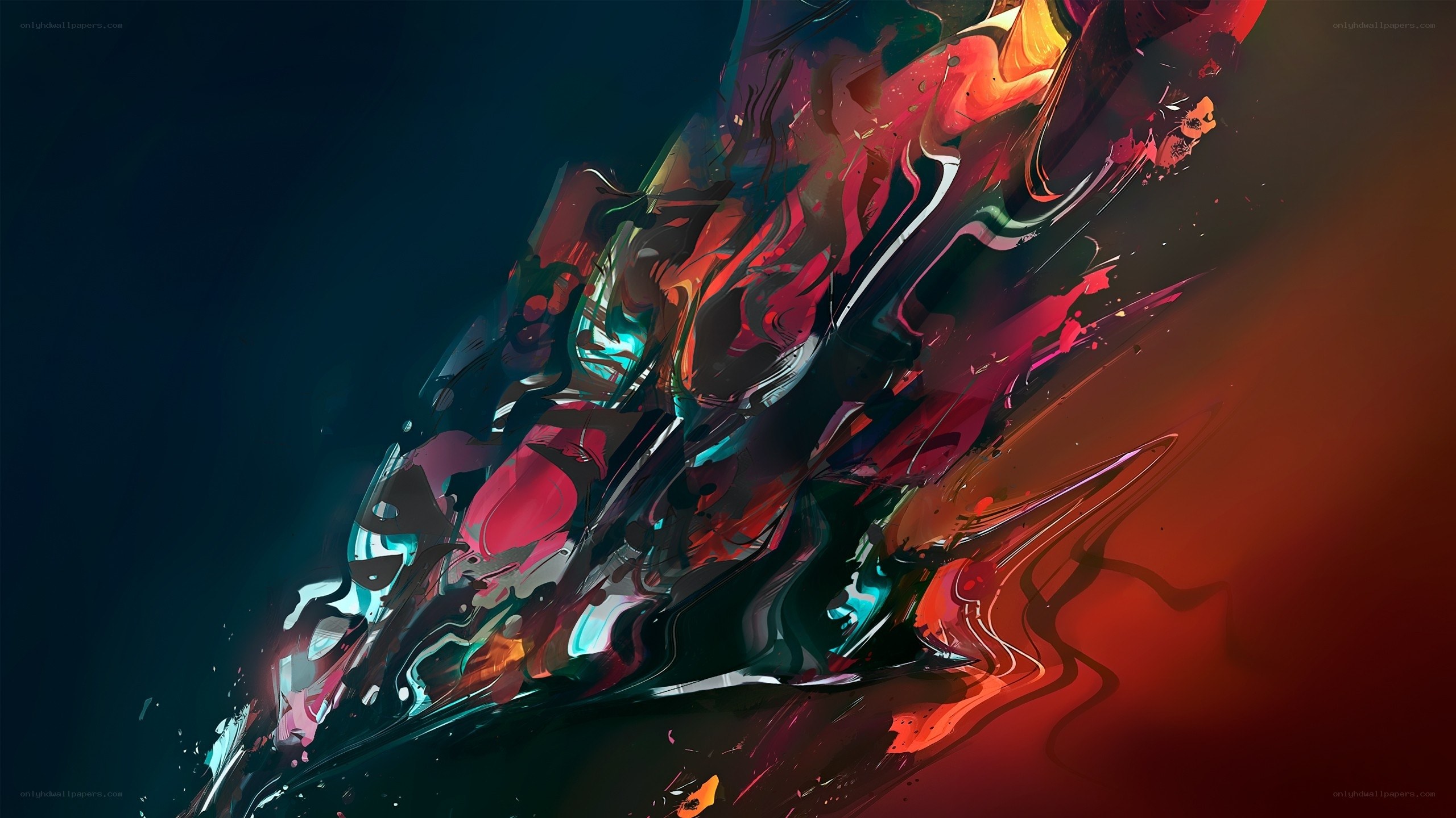 Abstract digital art with vibrant colors