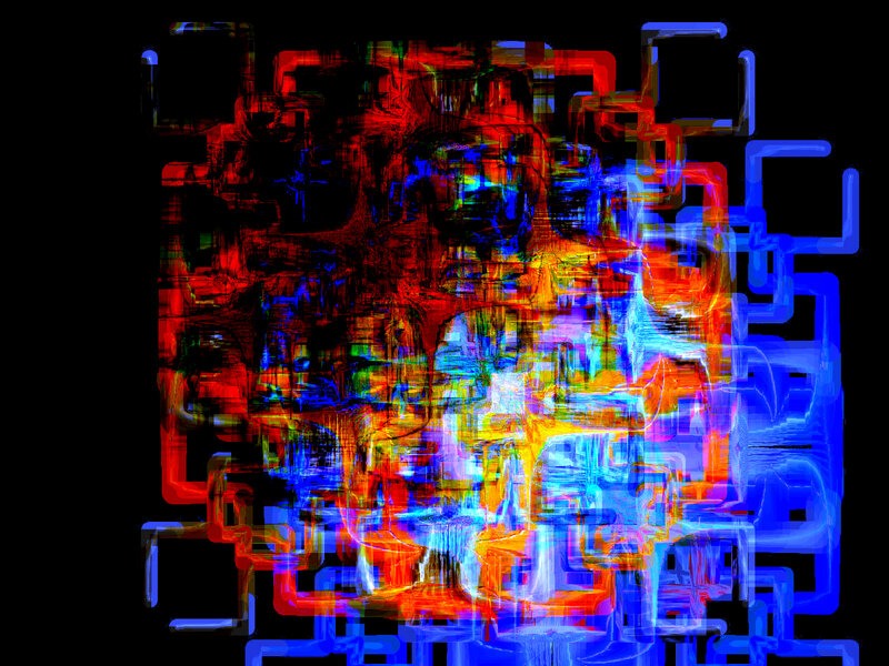 abstract digital art with vibrant colors