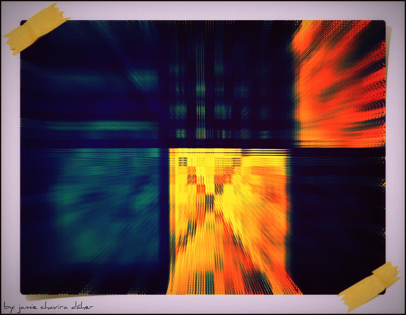 abstract digital art with vibrant colors