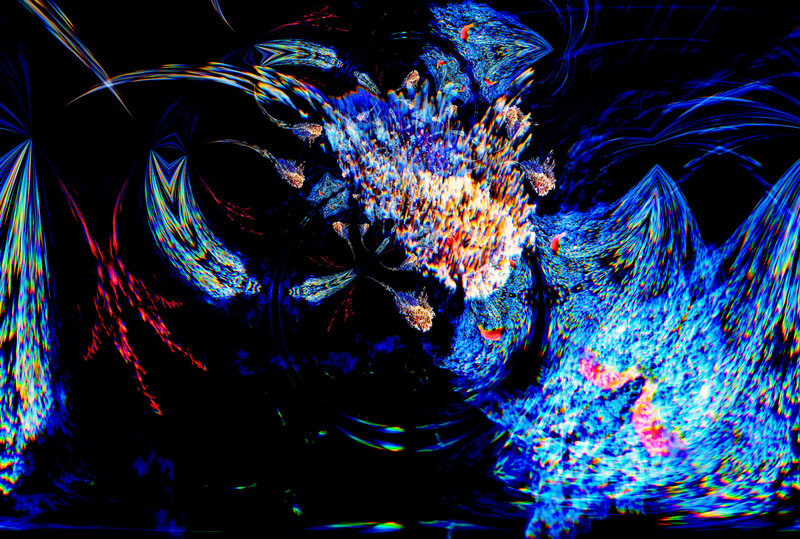 Abstract digital art with vibrant colors