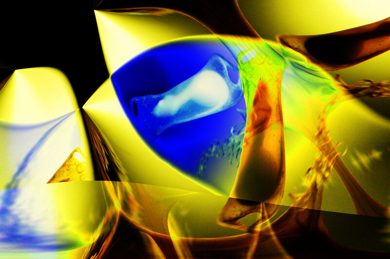 Abstract digital art with vibrant colors