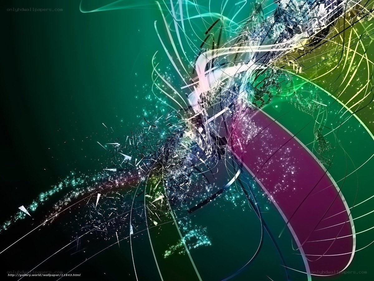 Abstract digital art with vibrant colors