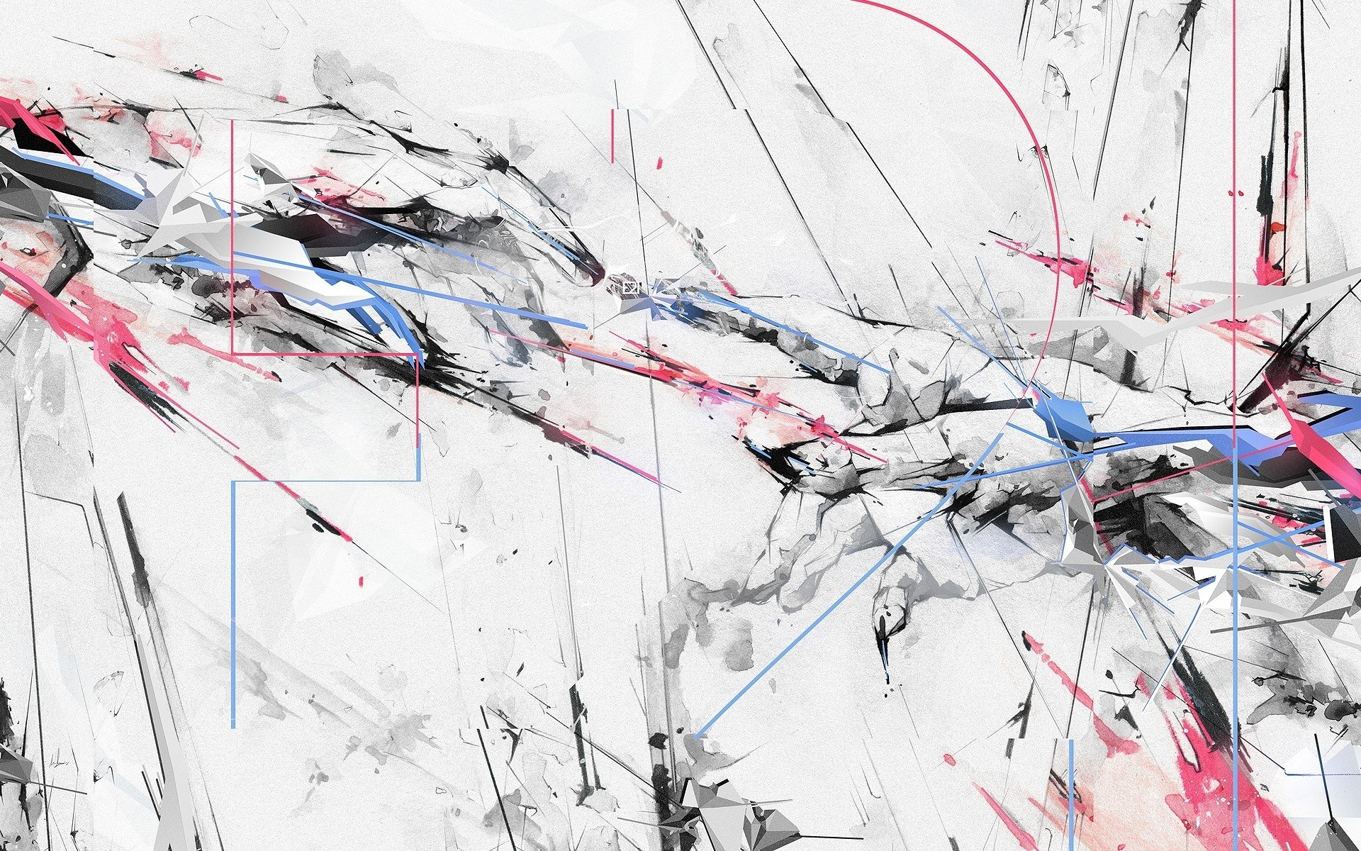 Abstract digital art with vibrant lines