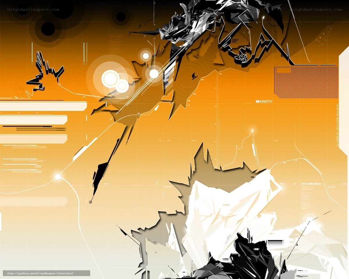 abstract digital art with warm tones