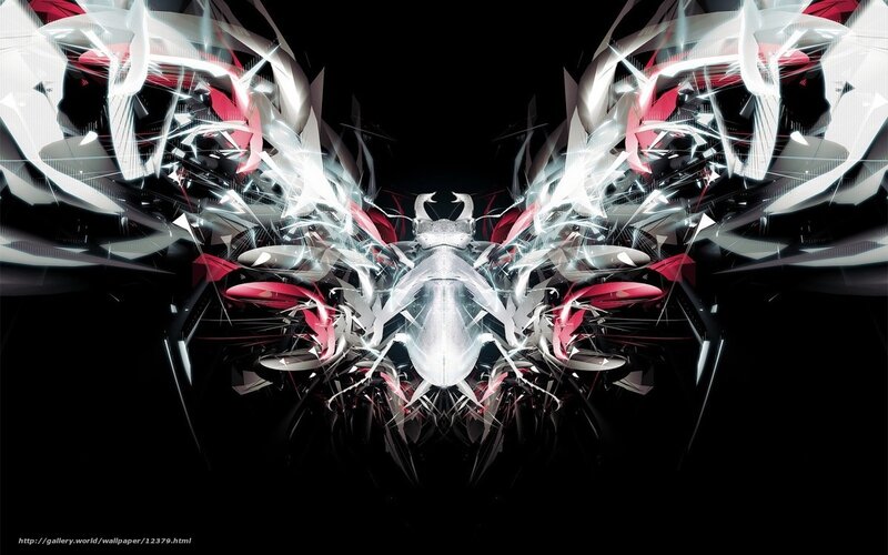 abstract digital art with wings