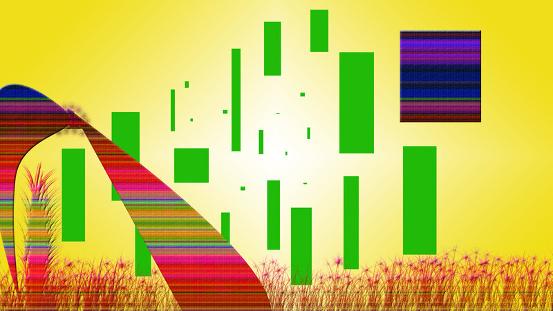 Abstract Digital Art — Yellow, Vibrant