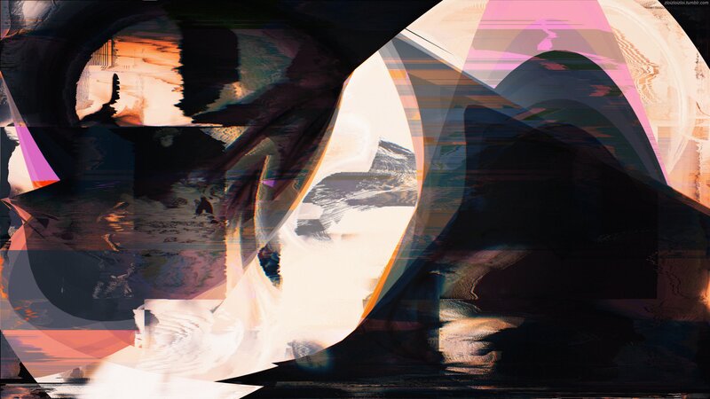 Abstract Digital Artwork — Black, Chaotic, Digital Art, Glitch Effect