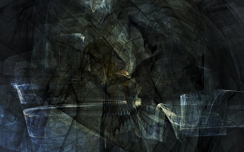 Abstract Digital Artwork — Black, Dark, Digital Art