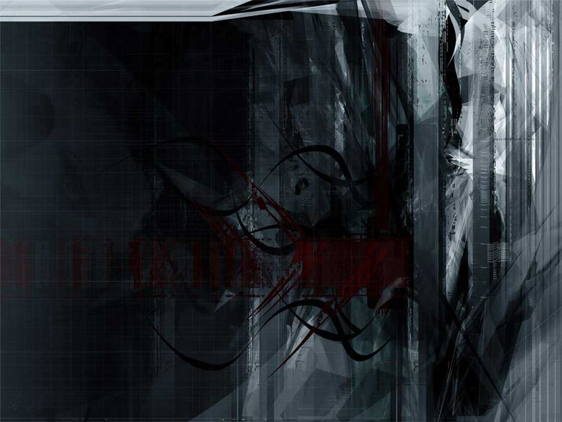 Abstract Digital Artwork — Black, Dark