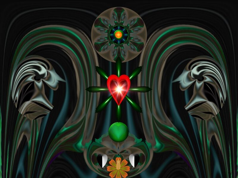 Abstract Digital Artwork — Black, Mystical