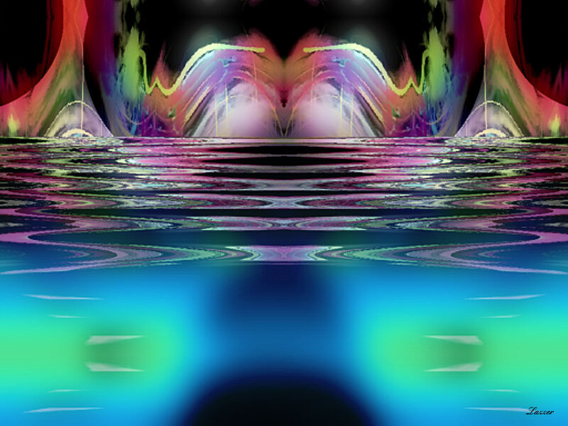 Abstract Digital Artwork — Blue, Dreamy