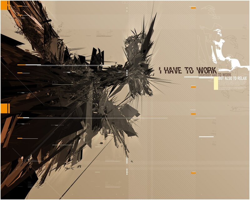 Abstract Digital Artwork — Brown, Calm, Digital Art