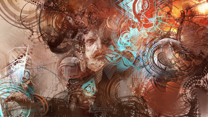 Abstract Digital Artwork — Brown, Chaotic, Digital Art