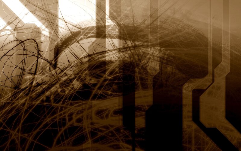 Abstract Digital Artwork — Brown, Dramatic
