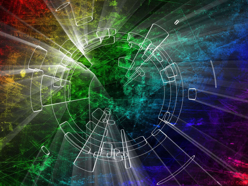 Abstract Digital Artwork — Green, Energetic