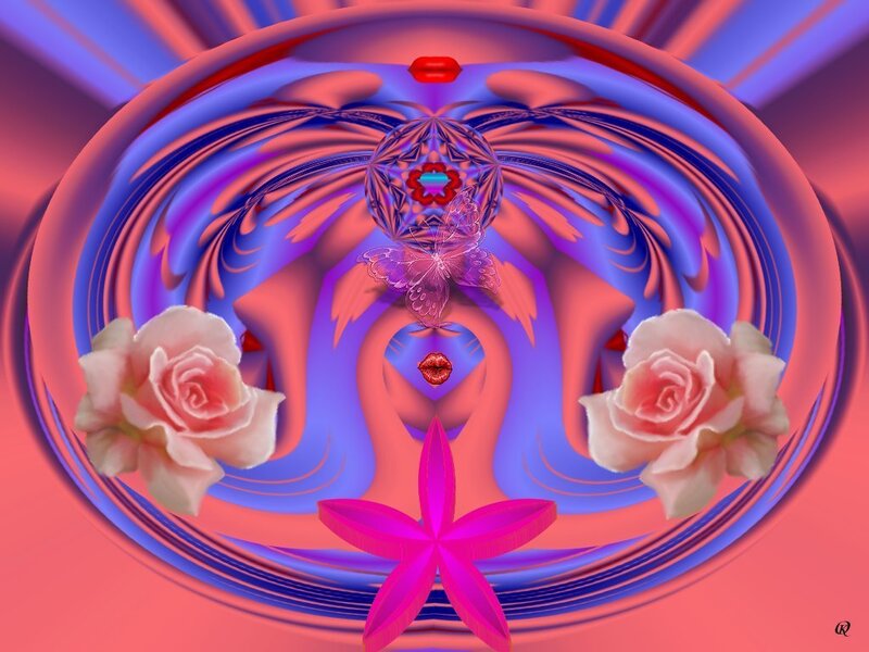 Abstract Digital Artwork — Pink