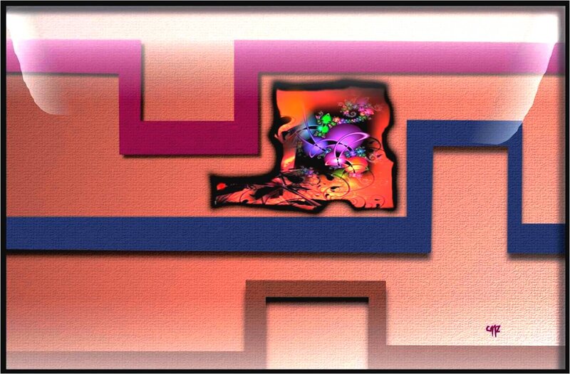 Abstract Digital Artwork — Pink, Vibrant