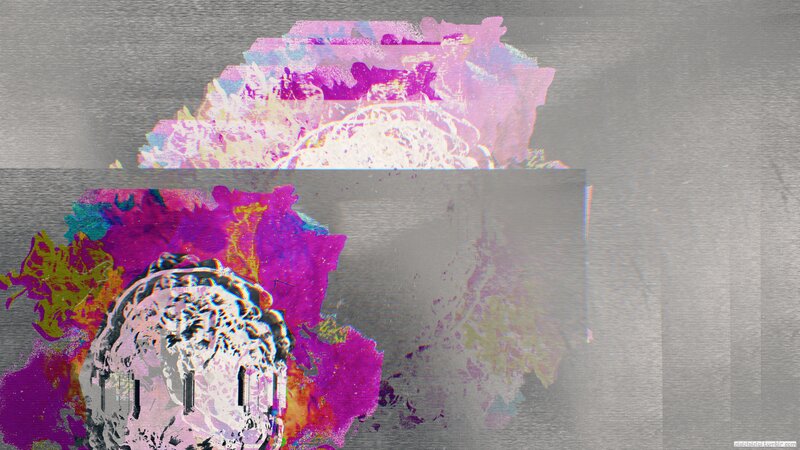 Abstract Digital Artwork — Purple, Chaotic, Digital Art