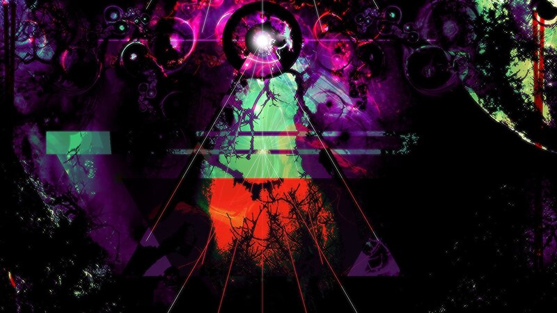 Abstract Digital Artwork — Purple, Dramatic, Digital Art