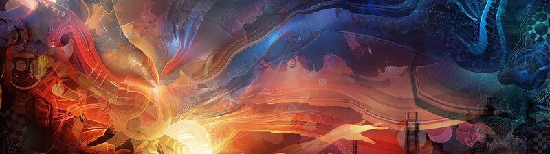 Abstract Digital Artwork — Red, Dramatic, Digital Art, Fire
