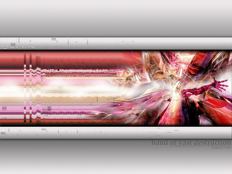 Abstract Digital Artwork — Red, Dramatic, Digital Art, Hand