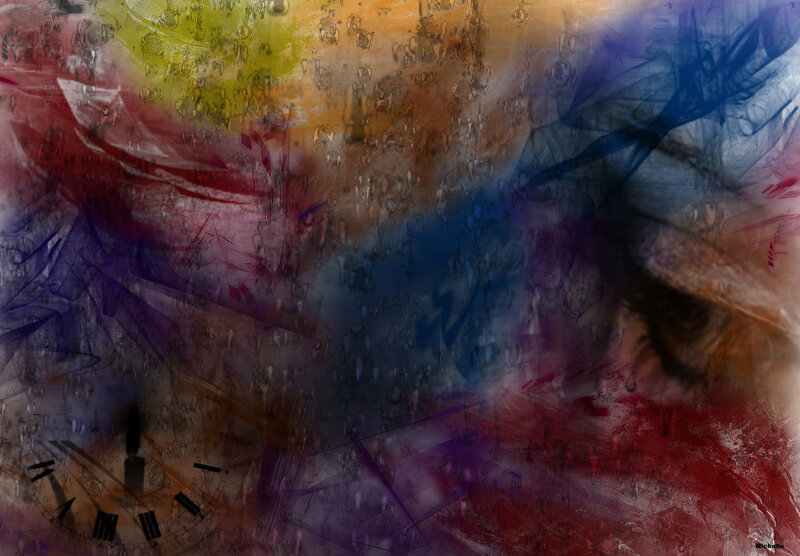 Abstract Digital Artwork — Red
