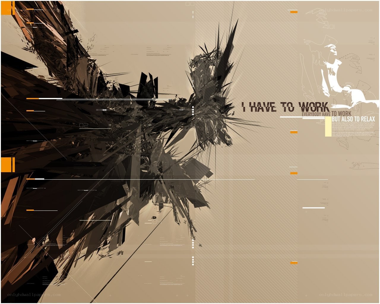 abstract digital artwork with text