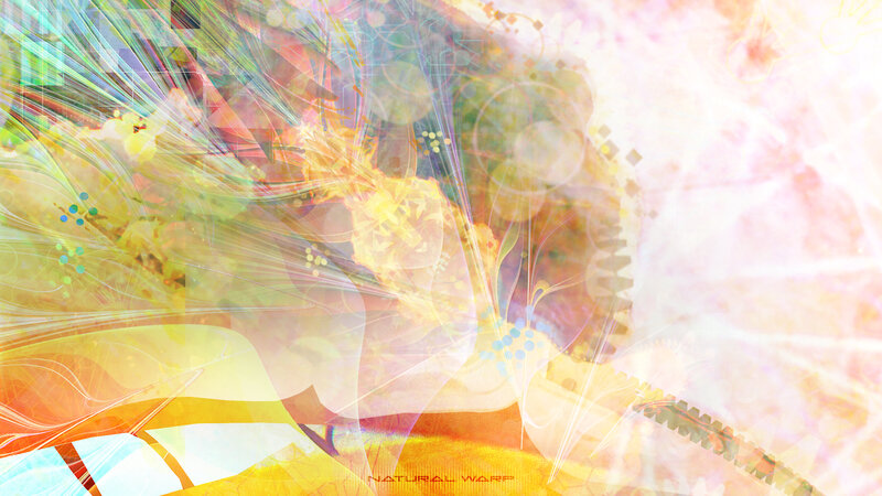 Abstract Digital Artwork — Yellow, Ethereal