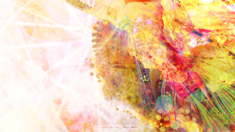 Abstract Digital Artwork — Yellow, Vibrant