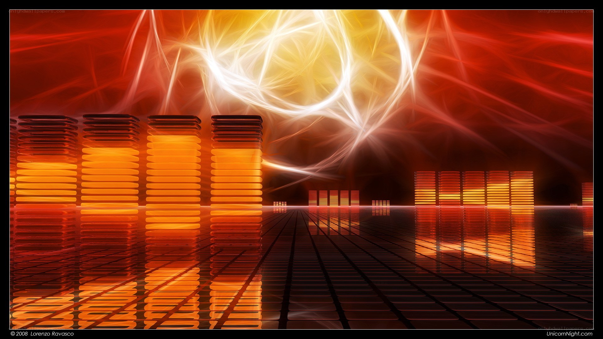 Abstract digital audio visualization