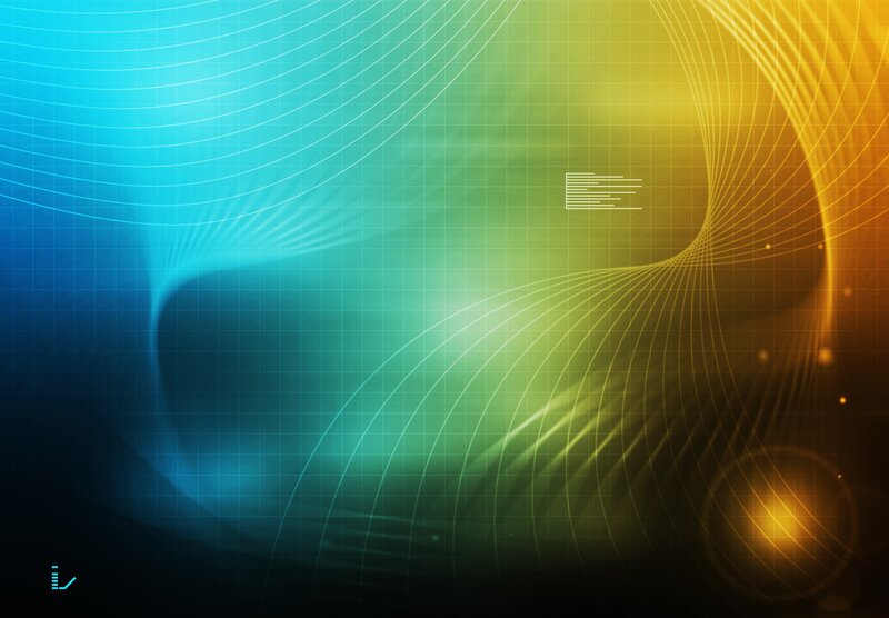 Abstract Digital Background — Blue, Dynamic, Digital Art, Grid Lines