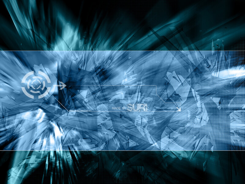 Abstract Digital Background — Blue, Technological