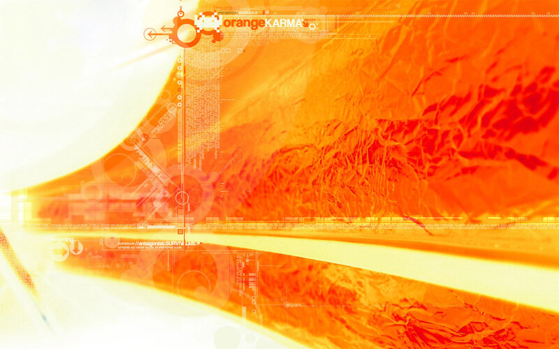Abstract Digital Background — Orange